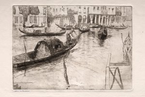 Lepty z Benátek: Traghetto San Felice od Otto H. Bacher