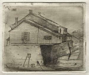 Dům nad vodou, 1878. od Otto H. Bacher
