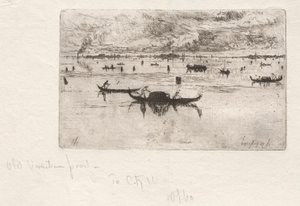 Pohled směrem k Salute, Benátky, 1880. od Otto H. Bacher