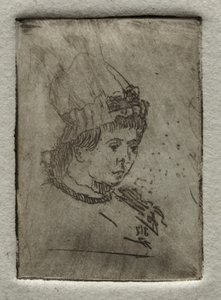 Small Head with Mob Cap, 1878. od Otto H. Bacher