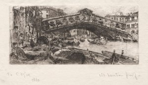 Rialto, Benátky, 1880. od Otto H. Bacher