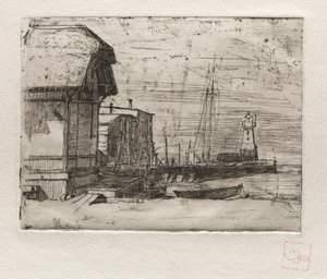 Západní molo 1878 od Otto H. Bacher