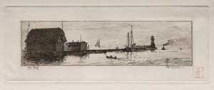 West Pier, Cleveland, 1878.