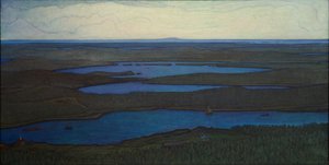 Přes les a jezero, 1908