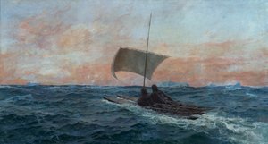 Nansen a Johansen ze Severního ledového oceánu