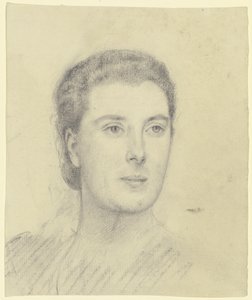 Portrét dámy (Margret Freebody?) od Otto Scholderer
