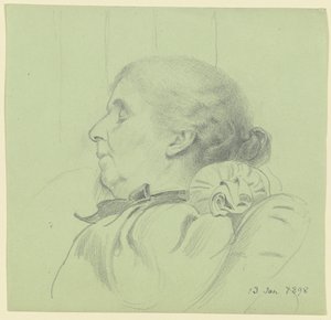 Spící Luise Scholderer od Otto Scholderer