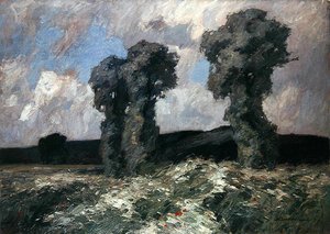Willow Trees v údolí Lahn (olej na plátně) od Otto Ubbelohde