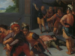 Stětí Claudia Paula a zajetí Julia Civilise Stětí Julia Paula a uvěznění Claudia Civilise jeden ze série dvanácti o povstání Bataviánů proti Římanům