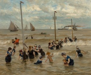 Koupel v moři. 1876