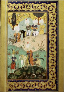 Osmanská říše: reprezentace sultána Selima I. zvaného Hrozný (1470-1520) na koni. Miniatura z „Divanu“ (sbírka básní) sultána Selima I. (paní FY1330, fol. 27) 16. století. Istanbul, Univerzitní knihovna od Ottoman School