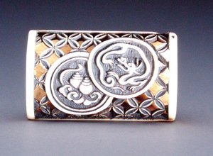 Netsuke s prolamovaným designem, c.1870 (jelení paroh) (líc 208395)