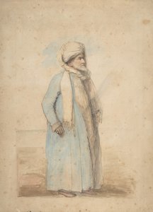 Vousatý muž v orientálním kostýmu, ca. 1780.