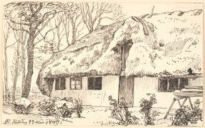 Zastřešený statek na Læsø od P.C. Skovgaard
