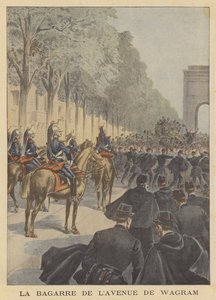 Fracas na Avenue de Wagram v Paříži