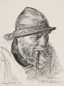 Hlava skagenského rybáře od Peder Severin Krøyer