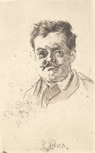 Portrét Carla Lochera, jedna tvář od Peder Severin Krøyer