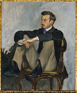 Pierre-Auguste Renoir, malíř (olej na plátně) od P. A. and Bazille Frederic (1841-70) Renoir
