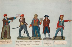 Jakobíni a teroristé v období vlády teroru (1793-4) během francouzské revoluce (kvaš)