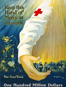 Udržujte tuto ruku milosrdenství při její práci, War Fund Week, One Hundred Million Dollars, c.1917-20