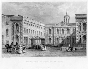 Blue-Coat School, Liverpool, 1834. od P. Heath