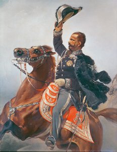 Portrét Vittoria Emanuela (1820-78) krále Sardinie a Itálie (detail)