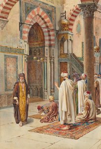 Muslims at Prayer, konec 1800-začátek 1900. od P. Pavesi