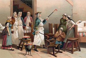 Boerhaave a histerické ženy v nemocnici v Leydenu