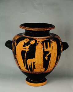 Dionýsova slavnost se dvěma akolyty... od Painter Eupolis