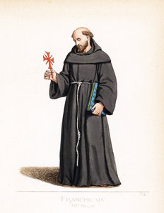 Kněžský kostým: františkánský mnich