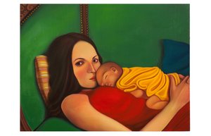 Mythologica n°10: Achilles, 2025 (olej na dřevěné desce)