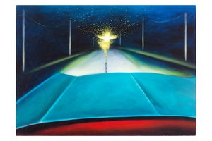 Mythologica n°9: Odysseus, 2025 (olej na dřevěné desce)