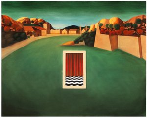 Předsíň mučednictví, 2017 (olej na dřevěné desce)