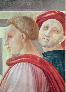 Hlavy dvou mužů, z Prezentace Marie v chrámu, 1433-34 (detail) od Paolo Uccello