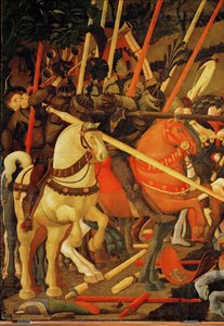 Rytíři ve zbroji (tempera na dřevě) od Paolo Uccello
