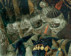 Bitva u San Romana mezi Florencií a Sienou v roce 1432 ... od Paolo Uccello