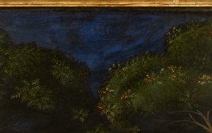 Lov v lese, asi 1465-70 olej na desce detail 100861 od Paolo Uccello