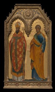 Svatí Augustin a Petr, kolem roku 1350 od Paolo Veneziano
