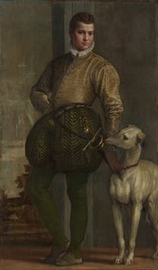 Chlapec s chrtem, možná 1570. od Paolo Veronese