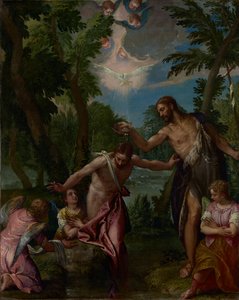 Křest Kristův od Paolo Veronese and workshop