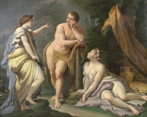 The Choice of Hercules (olej na plátně)