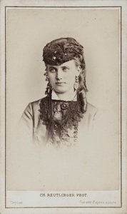 Portrét Christine Nilsson 1843-1921.