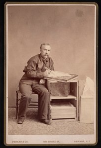 Portrét Freda Mathera 1833-1900, před rokem 1887. od Parker and Co