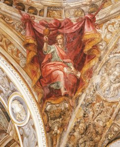 St Hilary of Poitiers Francesco Mazzola, známý jako Parmigianino (1503-1540), freska, kostel San Giovanni Evangelista, Parma od Parmigianino