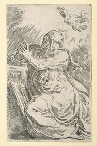 Zvěstování od Parmigianino