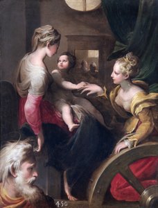 Mystická svatba svaté Kateřiny (olej na plátně) od Parmigianino (1503 40) (after)