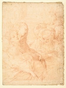 Skupina žen (recto) od Parmigianino