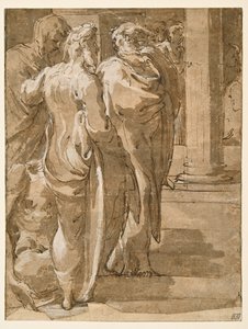 Uzdravení chromého muže (?) od Parmigianino