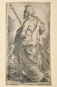 Svatý Jakub Větší (lept) od Parmigianino