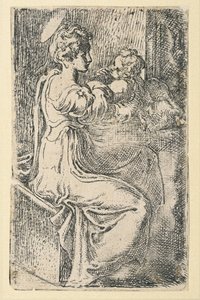 Panna a dítě od Parmigianino